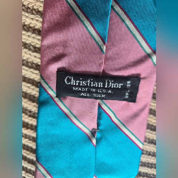 Dior Silk Striped Tie - Picture 3 of 4